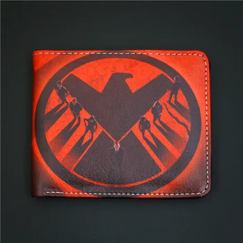 

Comics DC Marvel Wallets Agents of SHIELD Cartoon Anime Creative Purse Plastic Leather Card Holder Bags Men Gift Wallet