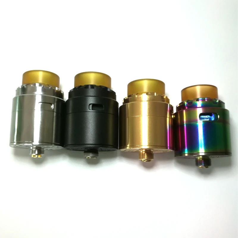 

New RDA 24mm Atomizer With BF Pin Rebuildable Dripping Atomizer Top Airflow Design for Squonk BF Mod vs Reload X RDA Tank
