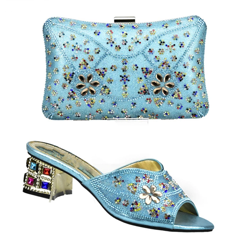 Bolsa Color azul Africanos Bolso oro Del Con Conjunto Azul vino verde De rosado Cielo Negro Zapatos Tinto Las Y Mujeres Boda Nigeriano Sistemas Cielo Rhinestone Decorado rZw6IxZHq