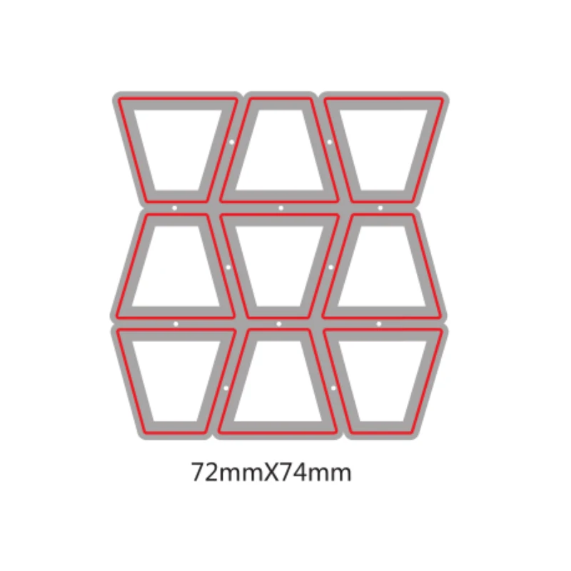 Квадраты треугольники гексагоны металлические режущие штампы Набор для DIY Скрапбукинг альбом тиснение бумажные карты декоративные ремесла 8 видов стилей - Цвет: H1191
