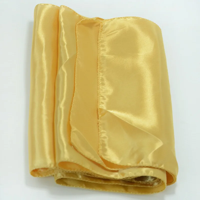 1 Pc Gold Polyester Table Runner Wedding Banquet