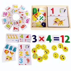 1 шт раннее карты обучения знаний детская игрушка-калькулятор деревянные Обучающие