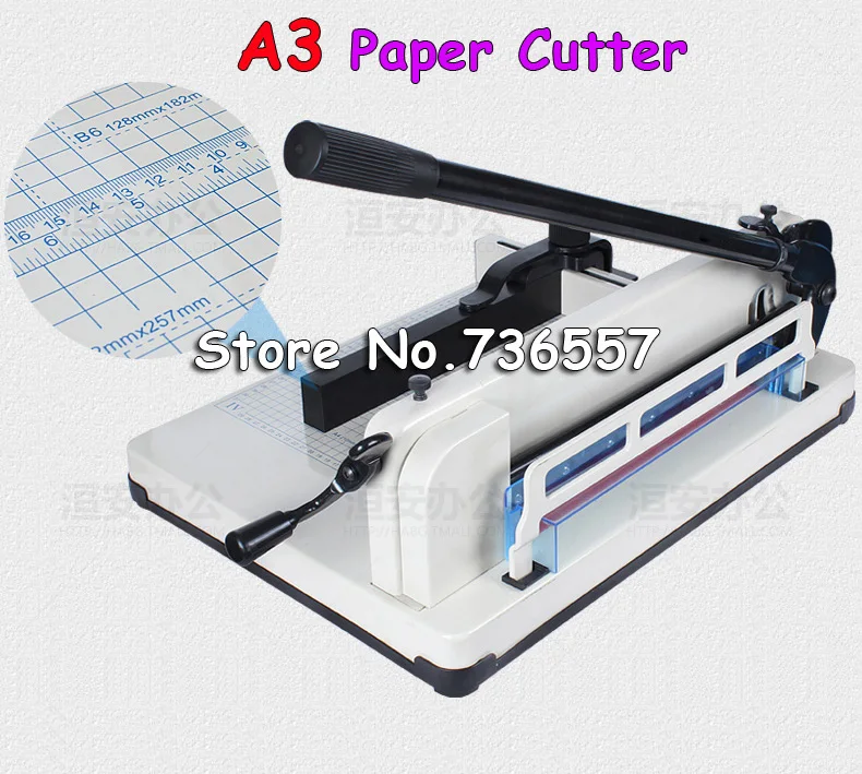 

1 PCS New Manual Desktop Stack Paper Cutter Guillotine 858-A3 Cutting Machine