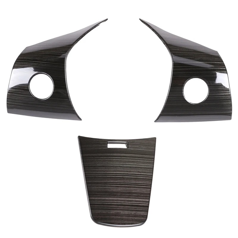 

Wheel Steering Panel Cover Trims Stainless Steel Fit for Tesla Model 3 2017-2019
