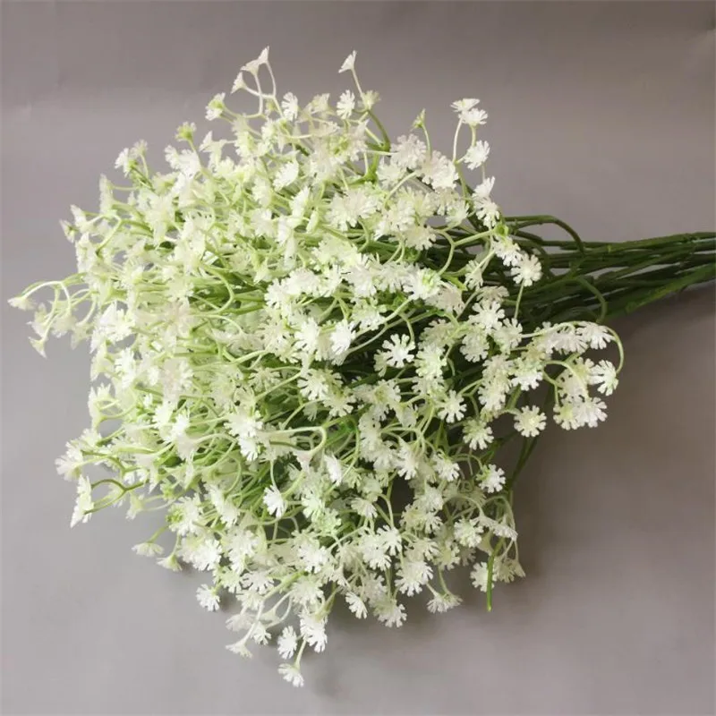 Искусственные пластмассовые растения Babysbreath для свадьбы дома витрины