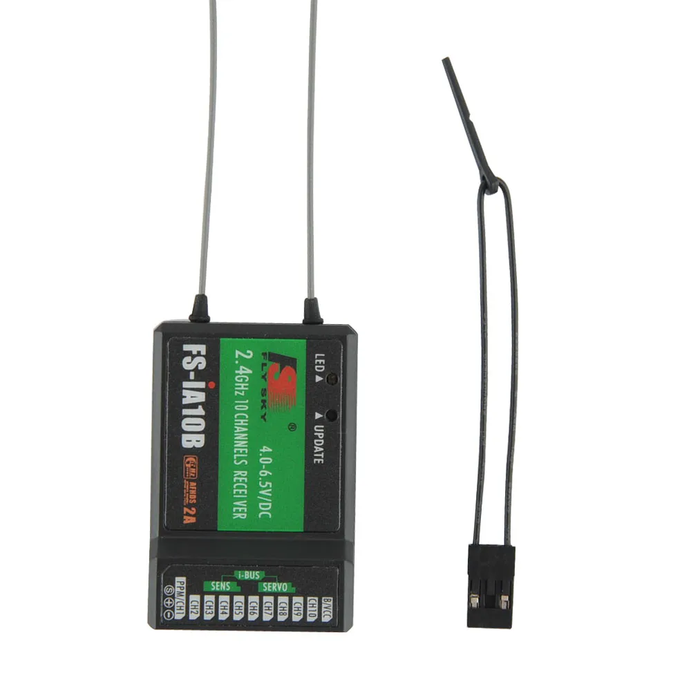 

Flysky FS-IA10B 2.4G 10 channel Receiver PPM Output With iBus Port Compatible with FS-i6 FS-i6S FS-i10 For Quadcopter