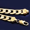 Collier de haute qualité pour hommes et femmes, 23.6 pouces, 10MM, bord plat, collier jaune or massif 18 K, 10MM ► Photo 3/5