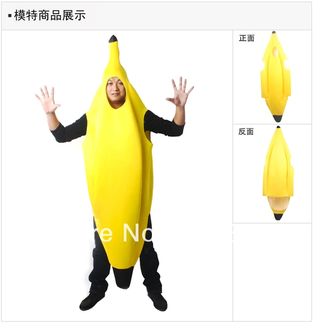 Disfraz de plátano para adultos y hombres, divertido, para Halloween,  carnaval, fiesta, cosplay, decoración, ropa