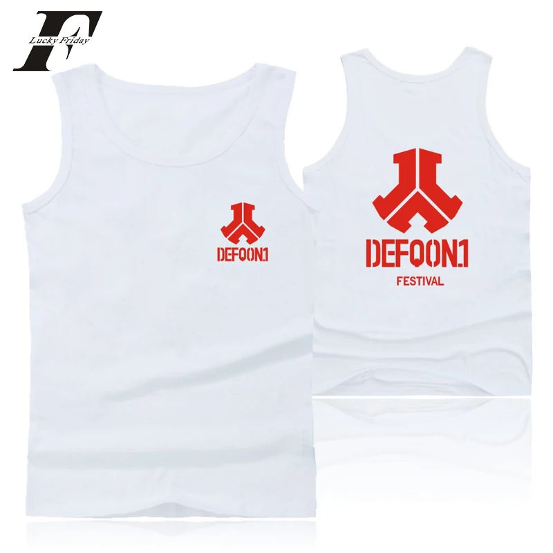 

Defqon.1 Summer fitness Bodybuilding Vest Music Festival Tank Top blusa masculina Summer Sleeveless clothing colete 4xl