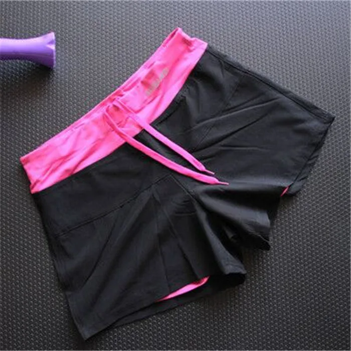 WomanYoga спортивные шорты для бега, фитнеса, похудения, бодибилдинг, высокая талия, для спортзала, для бега, быстросохнущие, свободные короткие штаны