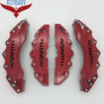 

KUNBABY Red Brake Caliper Cover Model 7 Black ABARTH Logo Car Styling Decoration For Abarth With 18'' And Greater