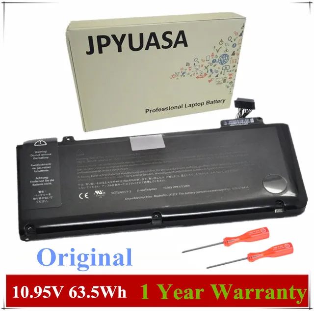 

7XINbox 10.95V Laptop Battery A1322 For MacBook Pro 13 inch A1278 (Mid 2010 2009 2012 Early 2011) MC374LL/A MC375LL/A 020-6547-A