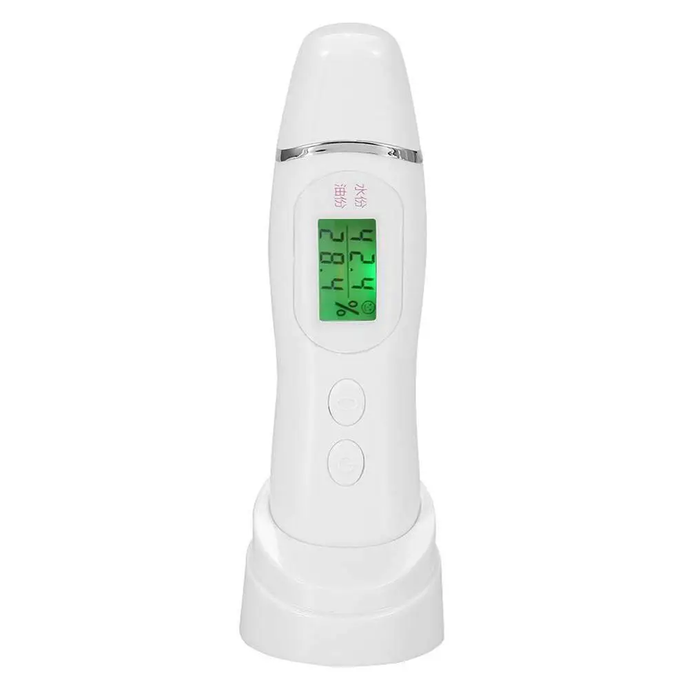 

Handheld Digital Skin Moisture Oil Tester Skin Analyzer with LCD Digital Face Mask Fluorescence Tester 15 groups memory function