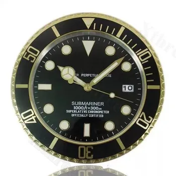 

S&F Luxury Metal Art Watch Wall Clock Sweeping Mute Quartz Silent Movement Wall Clock