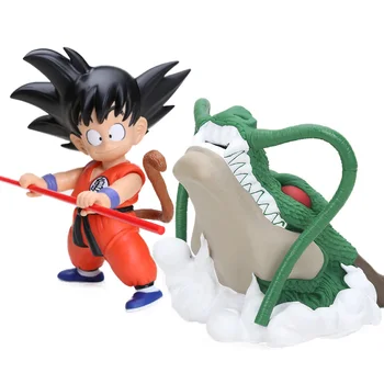 

17cm DBF Anime Dragon Ball Z The Green Dragon Shenron Son Goku Gokou PVC Action Figures Set Dragonball Figuren Collectible Model