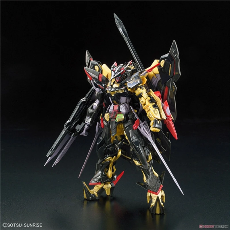 

Original Bandai RG 24 1/144 Golden heresy Confused Gundam Model Handsel Black Stand PVC Assembly Model Dolls Figurals