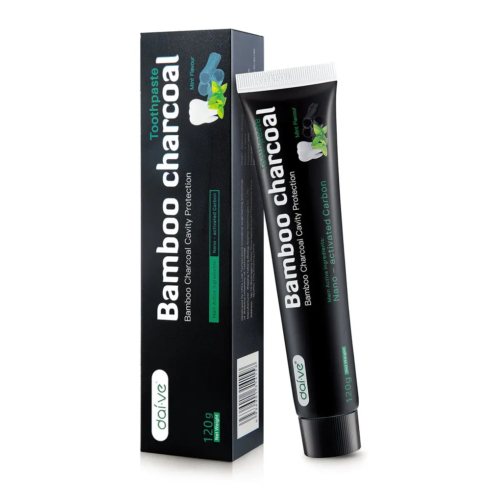 

120G Natural Black Toothpaste Tooth Care Whitening Oral Hygiene Mint Bamboo Charcoal Toothpaste Teeth Oral Care Remove Stains