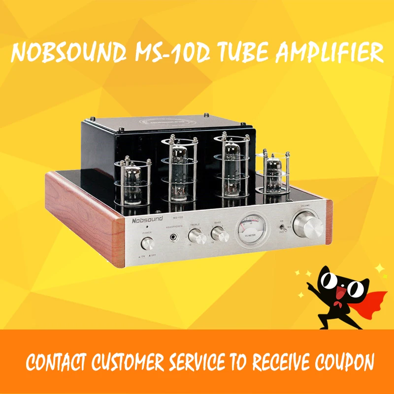 

ASD Nobsound MS-10D Hifi 2.0 Vaccum Tube Amplifier USB/Home Audio Power Amplifier 25W*2 220v Stereo Headphone Amplificador