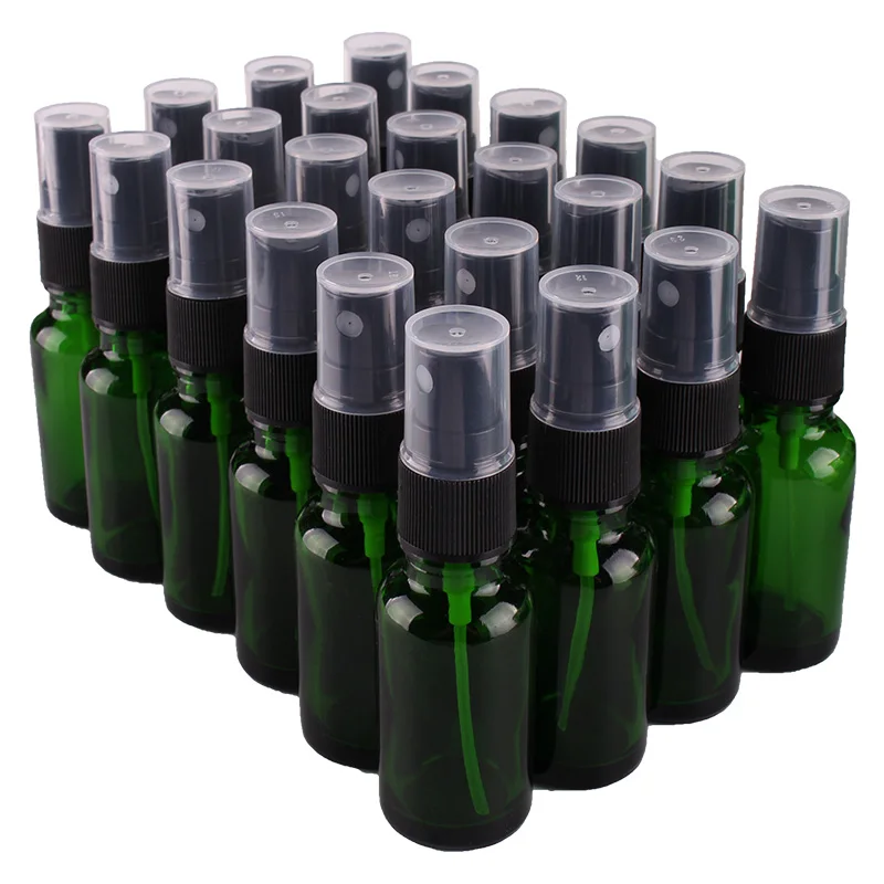 PATIKIL 2oz Glass Spray Bottles, 24pcs Nozzle Leak Proof Empty Water