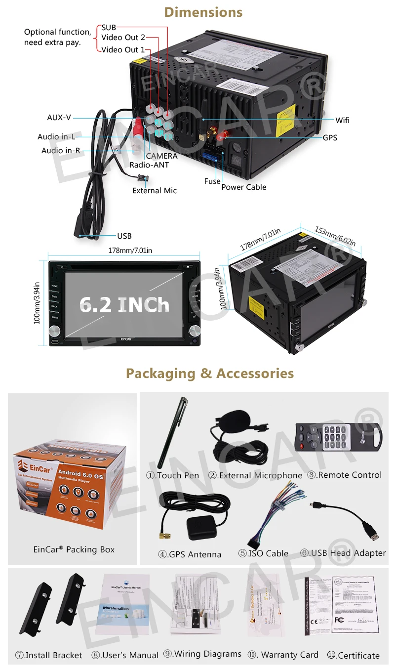 Best Car DVD gps navigator 2din GPS Universal Android 6.0 Quad Core 16GB with Microphone GPS Navigation Bluetooth Stereo Audio Player 10 Best Car DVD gps navigator 2din GPS Universal Android 6.0 Quad Core 16GB with Microphone GPS Navigation Bluetooth Stereo Audio Player 10