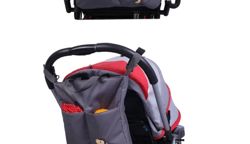 Baby Stroller Organizer Accessories Cartoon Big Capacity Waterproof Bebe Carriage Bag For Prams KF095