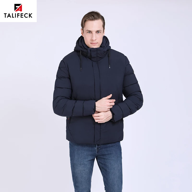 

TALIFECK 2018 New Arrival Mens Jackets Winter Warm Outwear Brand Slim Mens Coats hooded Casual Thick warm winter Free shipping