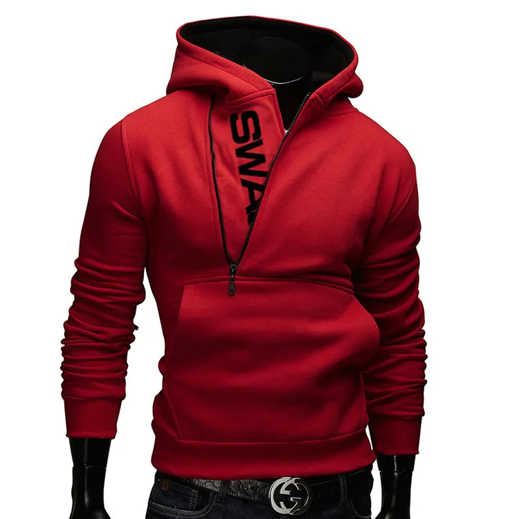 Мужская Спортивная Толстовка для скейтборда свитер с боковой молнией Молодежная