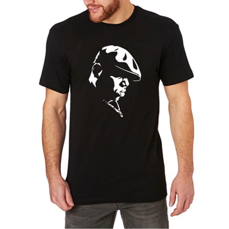 Loo Show Mens Biggie Smalls B.I.G. Notorious Black T-Shirt Tee 2018 new character 3D printed men's t shirt hip hop funny shirts | Мужская