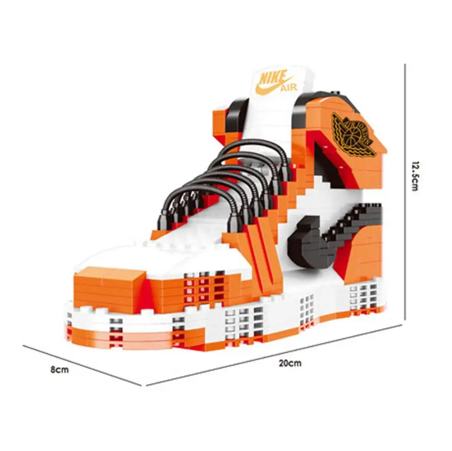 Популярная спортивная баскетбольная обувь от известного бренда aj1 moc строительный блок Chicago assemable bricks модель aj Коллекция игрушек для подарков - Цвет: 7