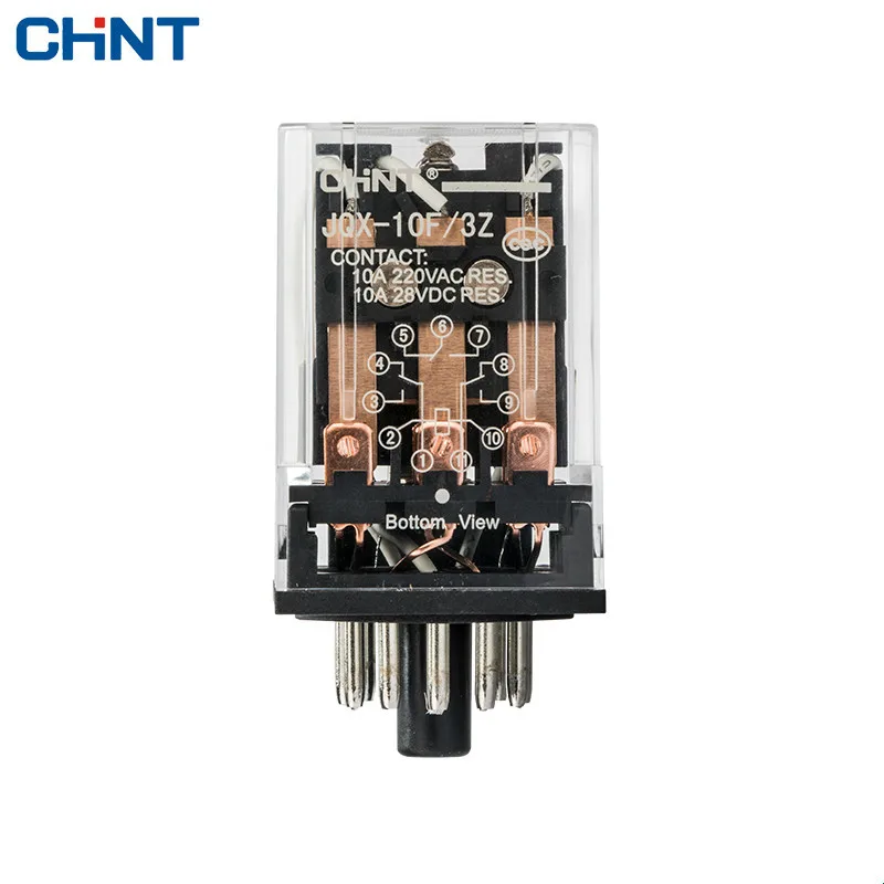 CHINT маленькое промежуточное реле электромагнитное JQX 10F 3Z 220VAC 110VAC 24VDC 12VDC|electromagnetic