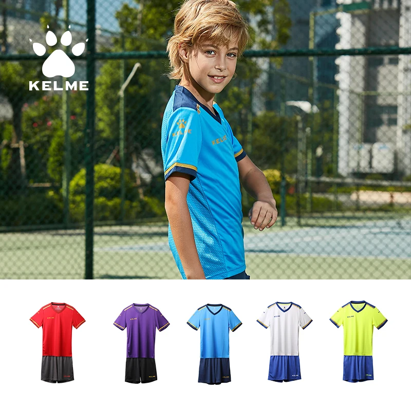 KELME/Детские футбольные комплекты для мальчиков; комплект одежды из 2 предметов; Спортивный костюм для детей; спортивная форма; Survetement; 3873001