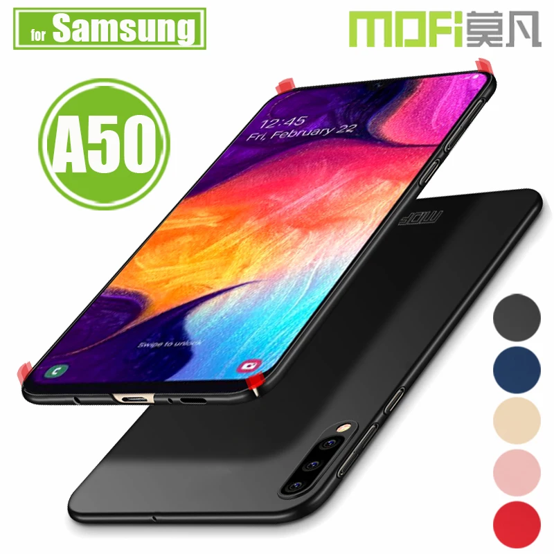 

for Samsung Galaxy A50 Case Cover Mofi Frosted Matte Hard PC Plastic Business Smart Phone Bag Back Cases for Samsung Galaxy A50