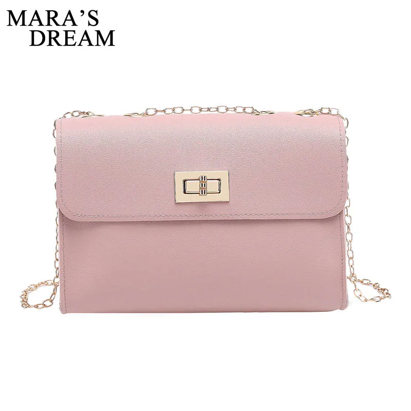 

Mara's Dream 2019 New Simple Women's Fashion Sheep Pattern Shoulder Diagonal Bag Trendy Wild Lock Chain Bag