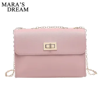 

Mara's Dream 2019 New Simple Women's Fashion Sheep Pattern Shoulder Diagonal Trendy Wild Lock Chain Bag