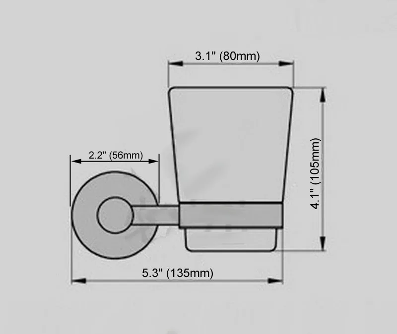 Золотой настенный держатель для зубной щетки с одной чашкой аксессуары ванной