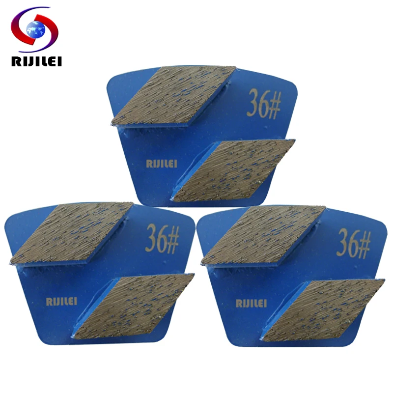 RIJILEI 12PCS/Lot Redi-lock Metal Diamond Grinding disk Pad Strong magnetic Grinding disc plate for concrete floor grinder P50B RIJILEI 12PCS/Lot Redi-lock Metal Diamond Grinding disk Pad Strong magnetic Grinding disc plate for concrete floor grinder P50B