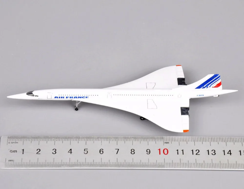 Cheap Toys Airliner Model 1:400 Alloy Collectible Display Toy Concorde Air France 1976-2003 Airplane Model Collection Kids Toys