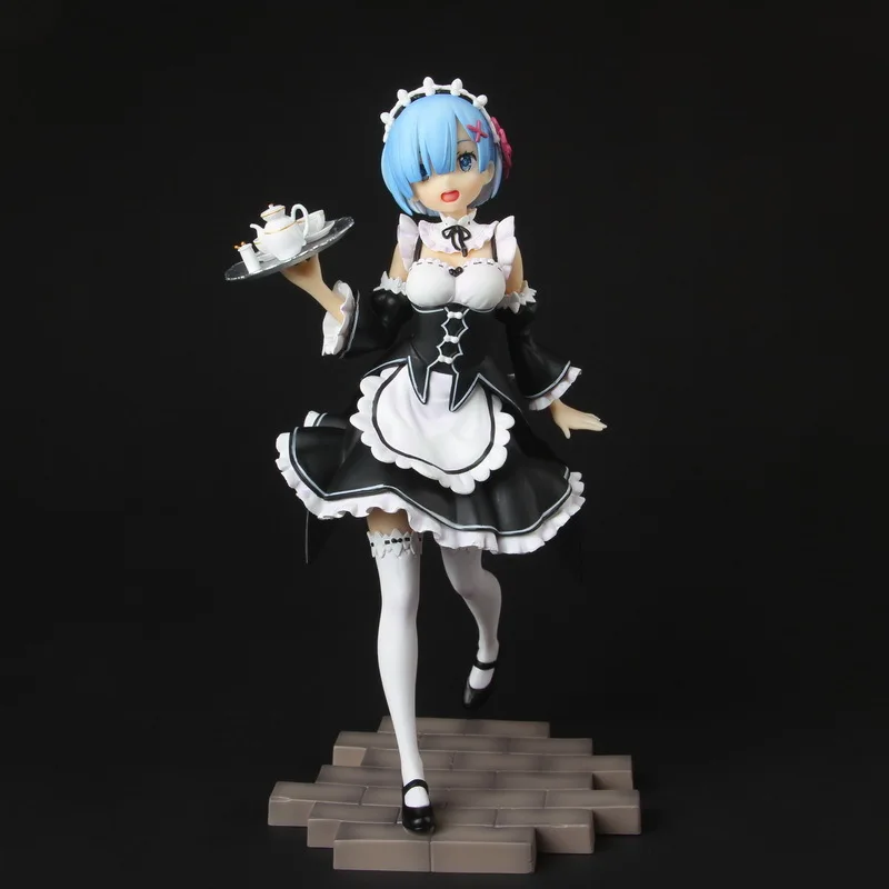 Re: жизнь в другом мире от нуля Rem фигурку 1/8 Масштаб Окрашенные фигуры слуга