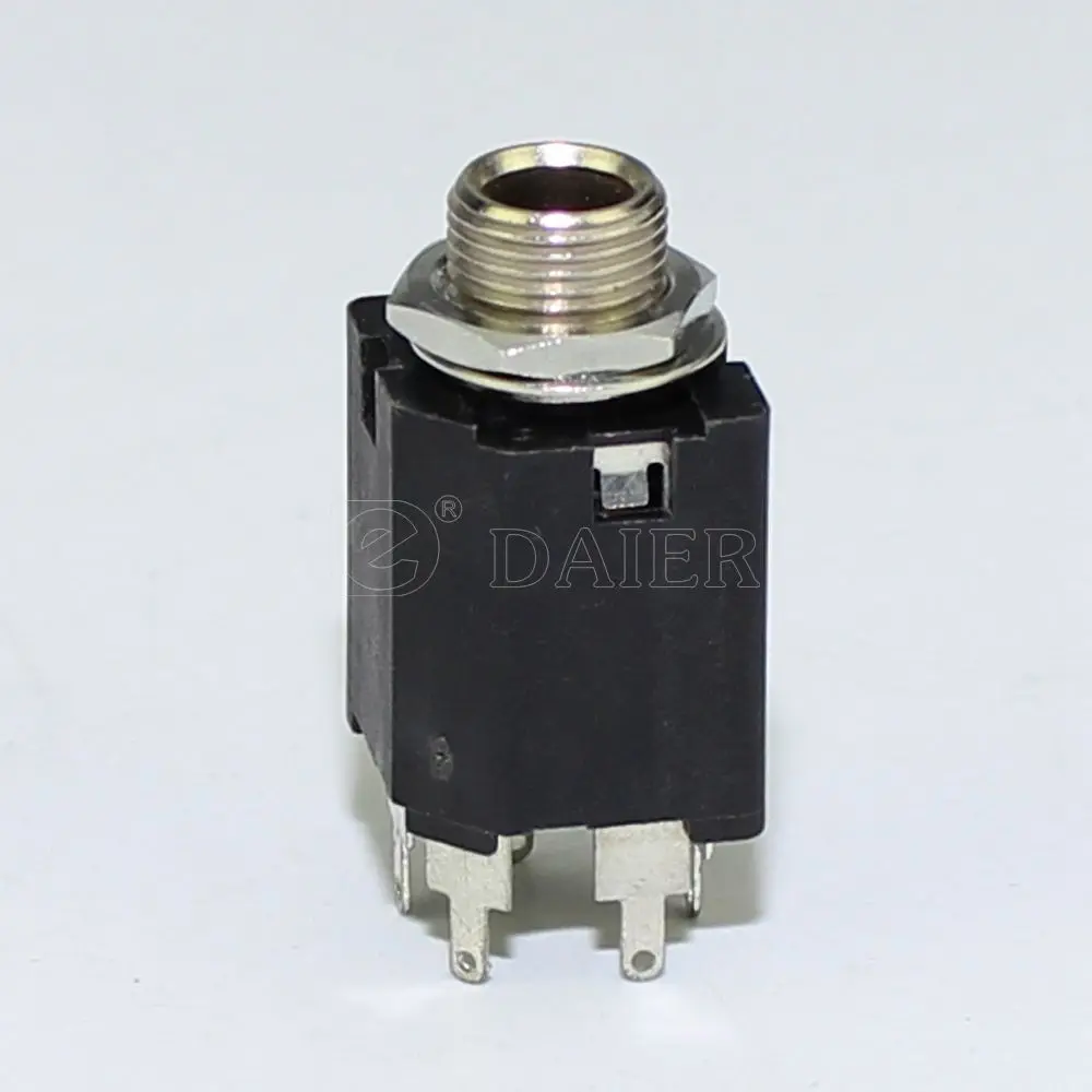 Phone Jack Mono or Stereo Type 6.35mm 1/4'' for Guitar Jack Type Instrument 100PCS