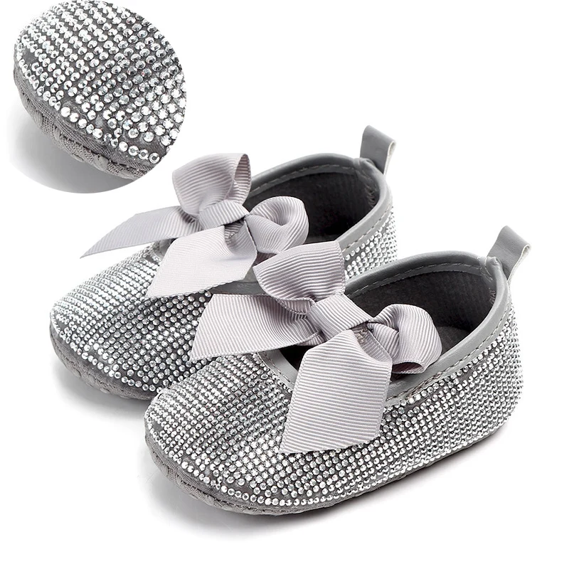 

Sparkle Bling Bling Shoes Crystals Rhinestones Baby Shoes Infant Ribbon Ballerina Shoes Wholesale Welcomed