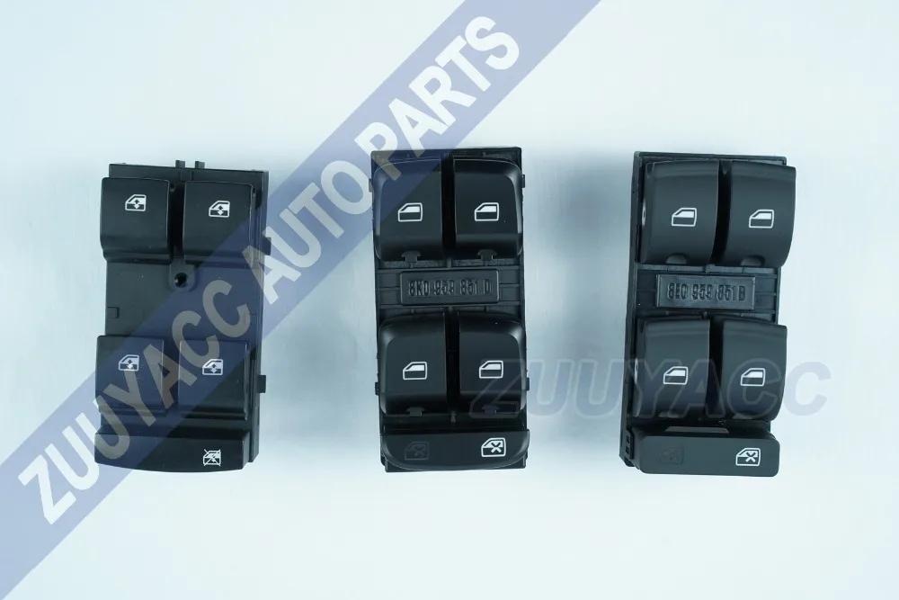 

FL Door Glass Lift Window Switch Control Button for AUDI A4 B6/B7 Q5, 8E0 959 851B, 8K0 959 851 D