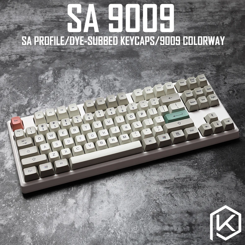 9009 colorway sa профиль краситель Sub Keycap набор Толстая PBT пластиковая клавиатура gh60 xd60 xd84 cospad tada68 rs96 zz96 87 104 660