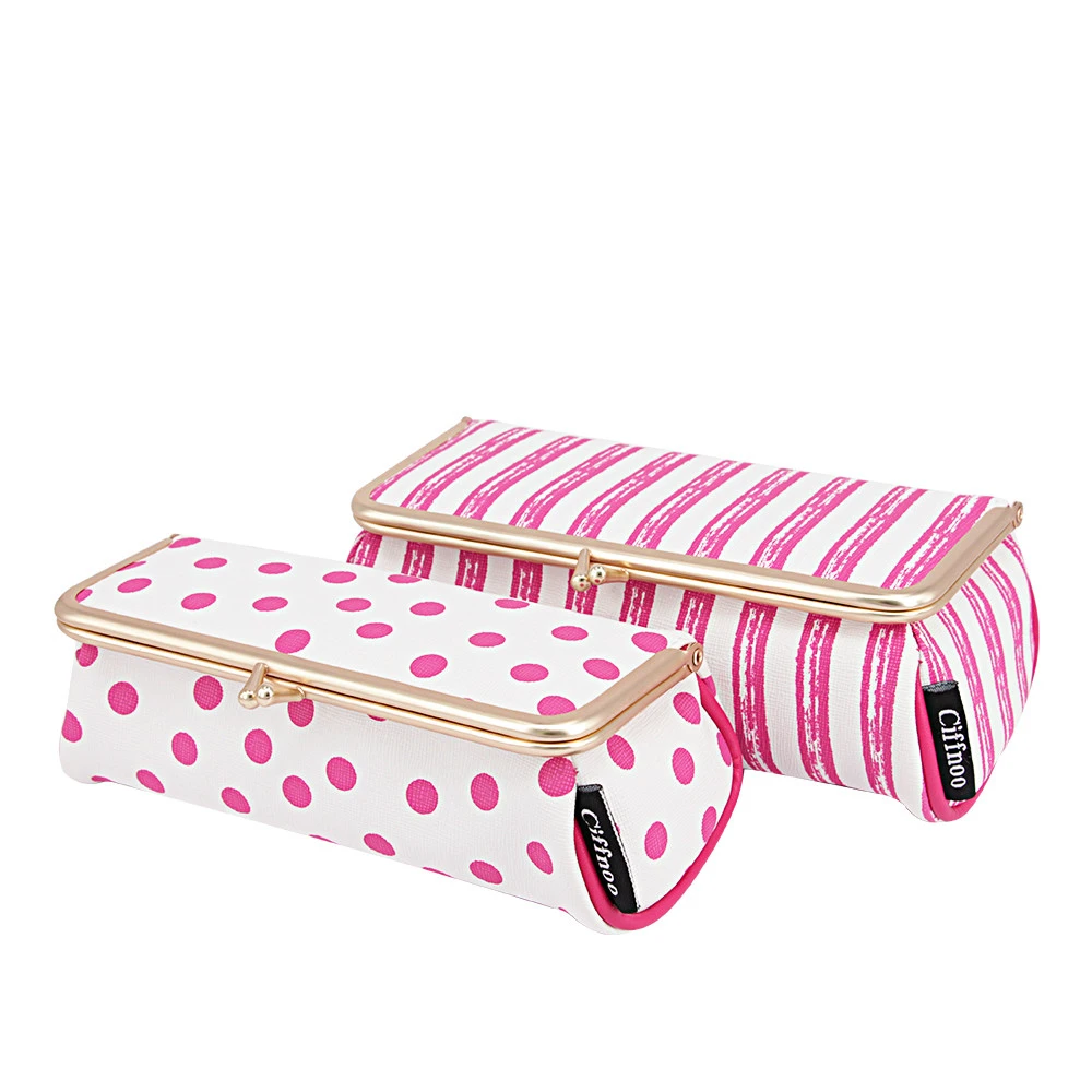 New Women Fashion Cosmetic Bag High Quality Makeup Box With Mirror Professional Ladies Toiletry Bag Cute