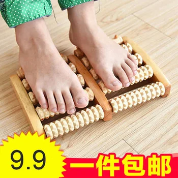 Foot massage wooden roller foot massager Acupoint stimulation massage Reflexology Improve sleep quality and blood circulation