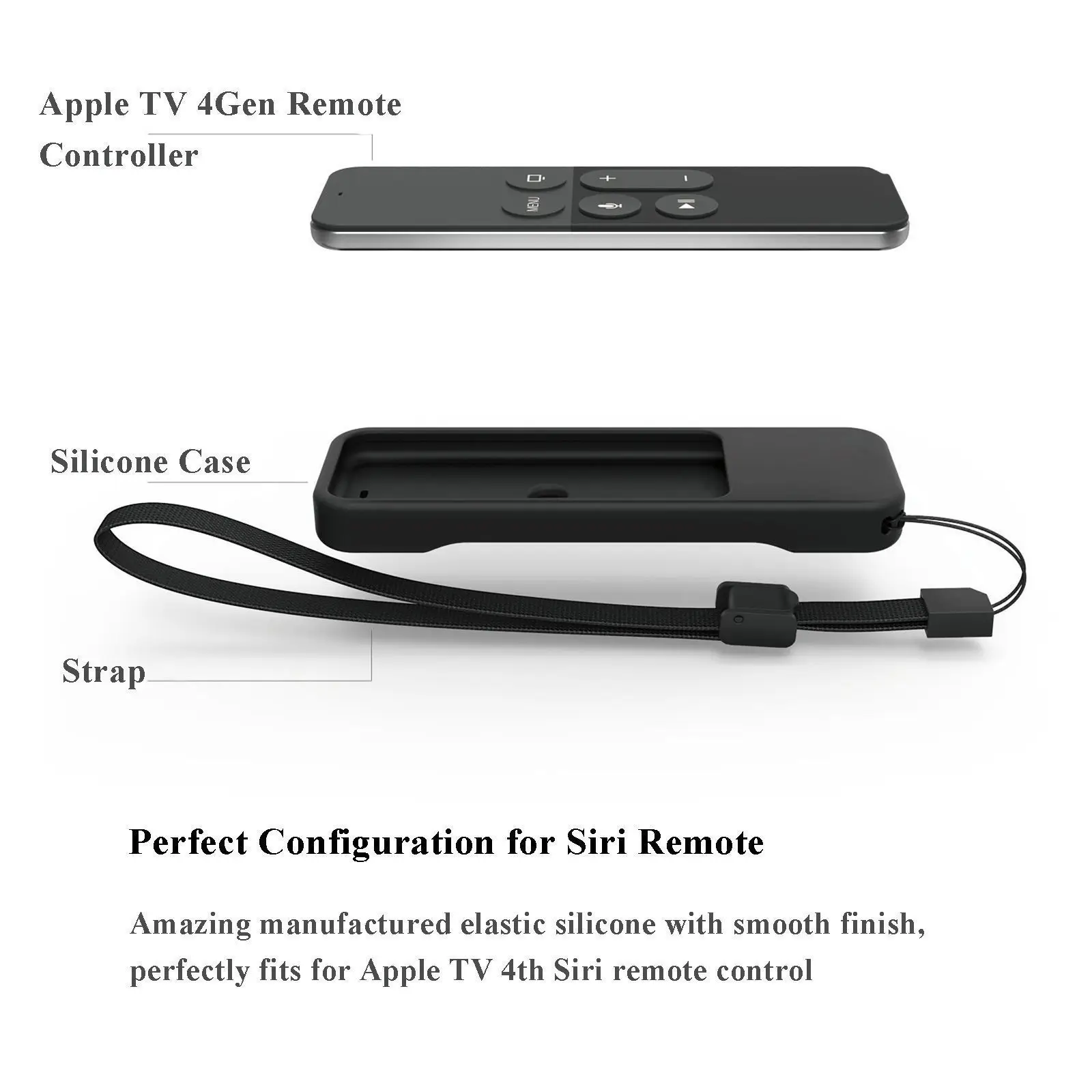 Для Apple tv 4 K 4th Gen пульт дистанционного управления силиконовый мягкий защитный кожаный чехол пульт дистанционного управления чехлы