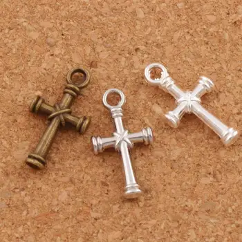 

Annular End Cross Charm Beads 150pcs 3Colors 11.1x20.7mm zinc alloy Bronze Pendants Fashion Jewelry DIY L482