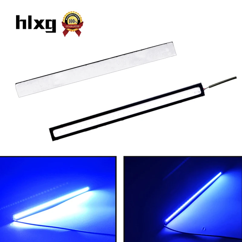 HLXG 2 шт. синий свет высокой мощности автомобиля Алюминий LED DC 12V супер яркий