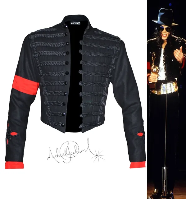 MJ MICHAEL JACKSON MTV AWARDS MILITARY JACKETin Jackets from Men's