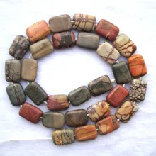 Натуральный Пикассо яшма плоский прямоугольник 10*14 мм свободные бусины для самостоятельного изготовления ювелирных изделий браслет ожерелье серьги