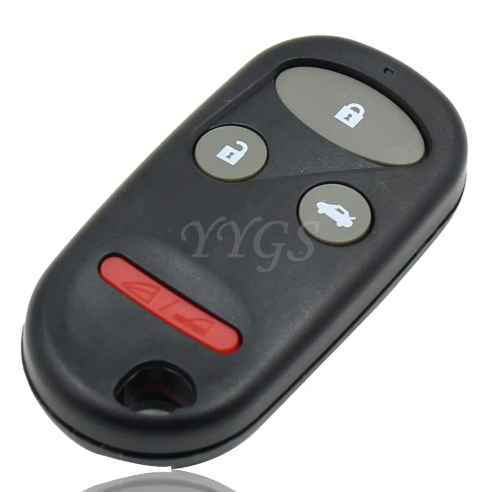 3 Button + Panic Blank Key Remote Fob Case For 1997 2009 Honda CRV